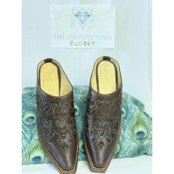 NWOT Corral Vintage Leather Mule Slip-On Shoes Women's SZ 7 - Picture 3 of 9